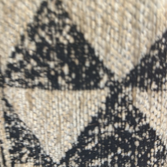 Beautiful cream black artsy tote bag weekender cruise beach - Picture 8 of 9